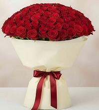 Букет 101 Красная роза Милано в Барсово
