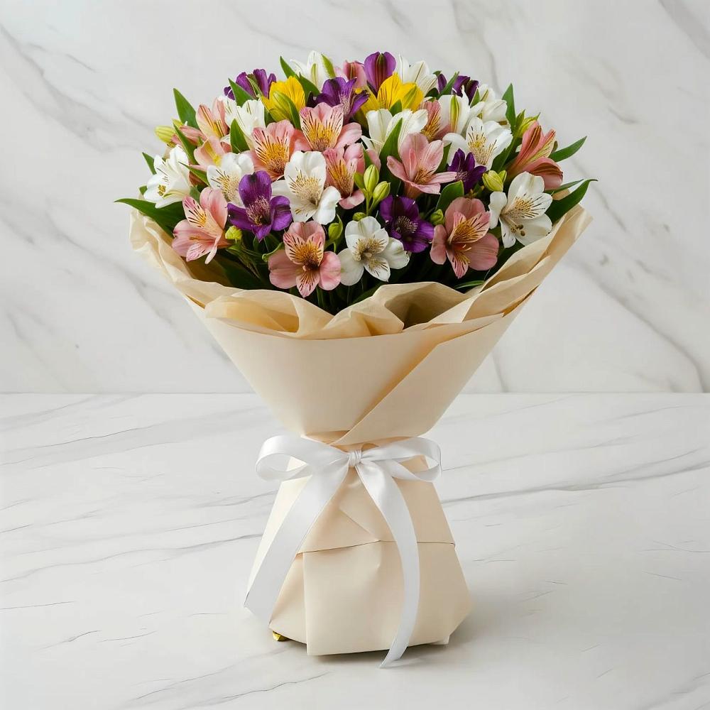 Букет цветов из: Альстромерии в Барсово