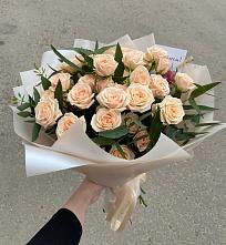 Букет Кремовые розы Латте в Барсово