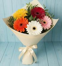 Букет цветов из:  Герберы #REPLACE_PRED# Барсово