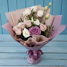 Букет цветов из:  Розы и Лизиантусы в Барсово