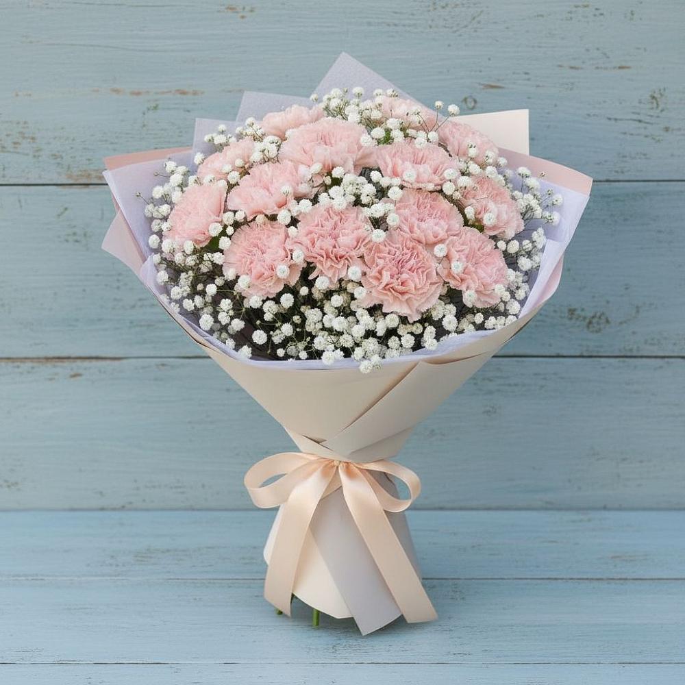 Букет цветов из: Гвоздики в Барсово