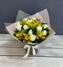 Букет цветов из:  Орхидеи и Розы в Барсово