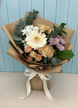 Букет цветов из:  Герберы и Хризантемы в Барсово