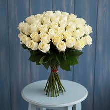 Букет 51 Белая роза Эдлесс Лав #REPLACE_PRED# Барсово