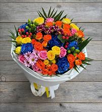 Букет цветов из:  Розы и Хризантемы в Барсово