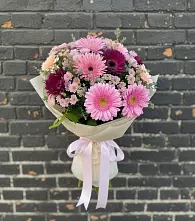 Букет цветов из:  Герберы и Хризантемы #REPLACE_PRED# Барсово