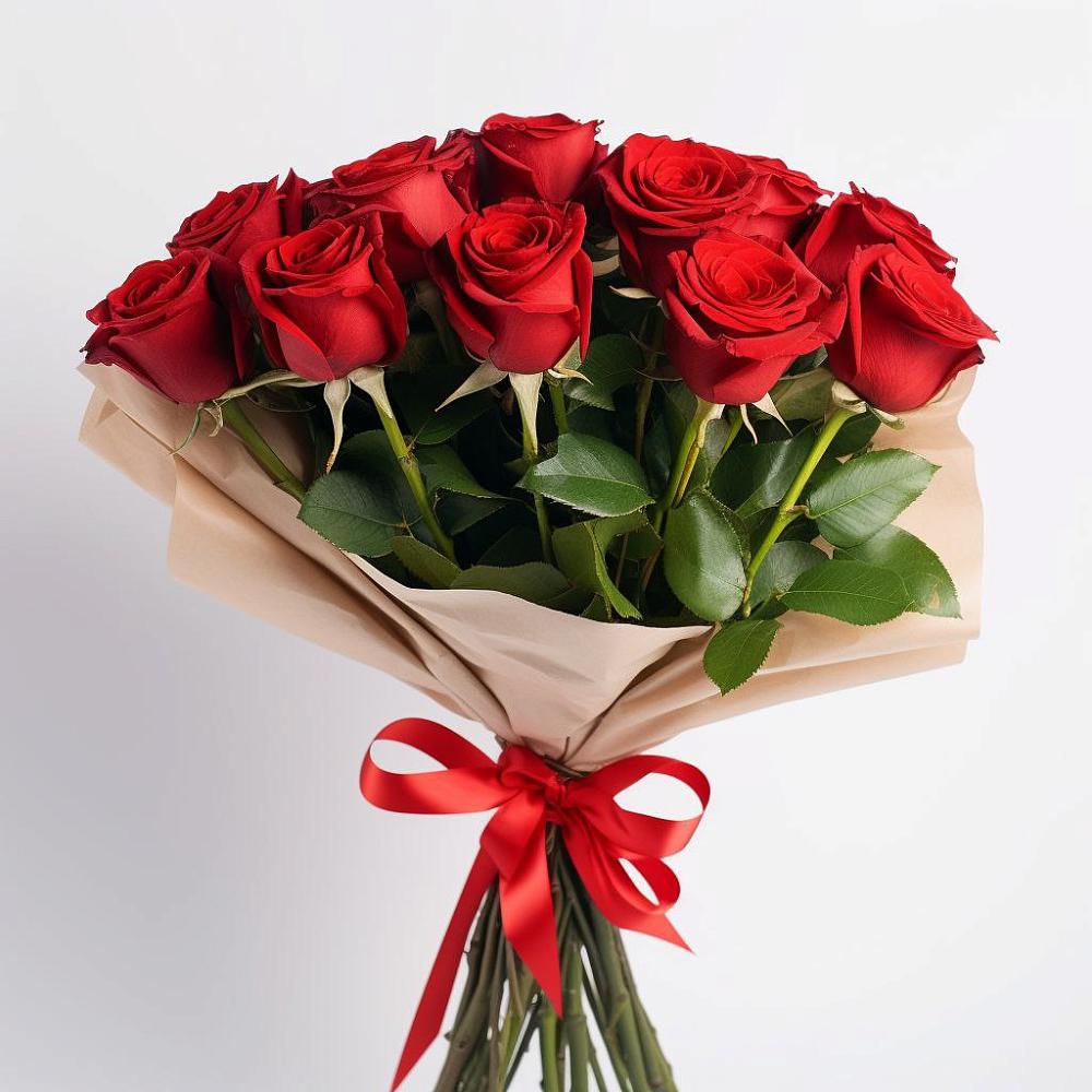 Букет 11 Красных роз Эдлесс Лав в Барсово